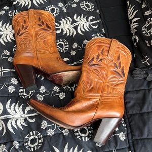 Leather boots